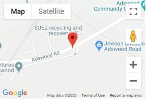 Adswood HWRC Small Map
