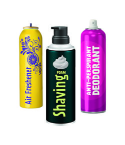 aerosol cans with no lids
