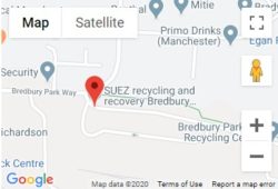 Bredbury Recycling Centre Location Map