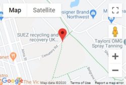 Cemetery Road Recycling Centre Location Map