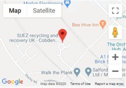 Cobden Street Recycling Centre Location Map
