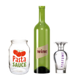 Glass bottles and jars
