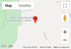 Lumns Lane Recycling Centre Location Map