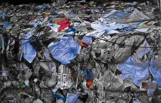 a pile of rubbish and waste