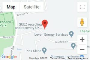 Sandfold Lane HWRC Small Map