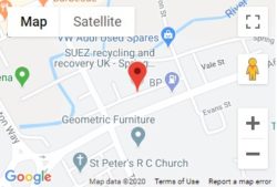 Spring Vale Recycling Centre Location Map