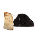 Teabags and coffee grounds