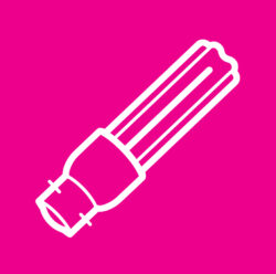 Low energy lightbulb icon