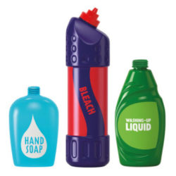 Cleaning product bottles
