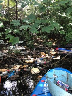 Rubbish in Rochdale Canal