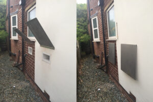 Wheelie Bin Holes Open and Closed