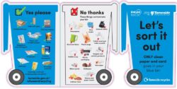 Tameside bin shaped leaflet