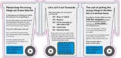 Leaflet on what to keep out of your blue bin