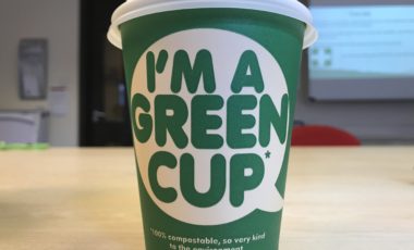compostable coffee cup
