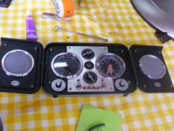 a travel radio being upcycled and repaired