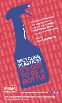 Recycling plastics? It's got to be a bottle print advert