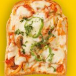 Pizza made from bread ends