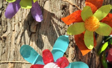 Plastic bottle flowers