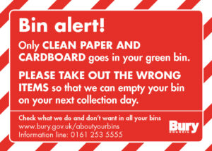 Bury Green Bin Sticker Alert