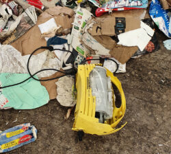 Electrical item found in paper and card recycling