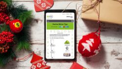 Ipad on the R4GM website page that looks at how to recycle and help the planet during festive seasons