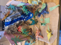 Dino Land made from recycled materials