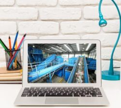laptop on a desk