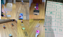 Alice creates six-hole crazy golf course from rubbish