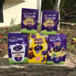 Easter eggs in a garden