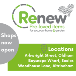 Renew shop logo with locations