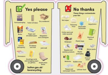 Bolton bin shaped leaflet