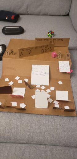Cardboard and paper cinema