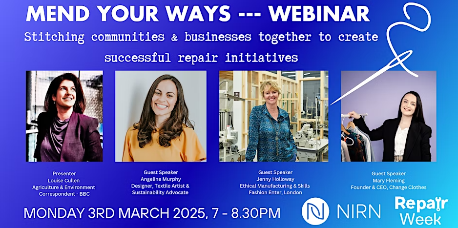 This event has already passed -Mend Your Ways – Stitching communities and businesses together to create successful repair initiatives