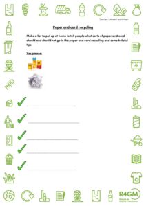 Paper and card recycling ticklist pdf