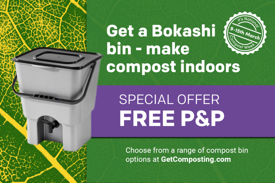Get a bokashi bin make compost indoors - Free postage