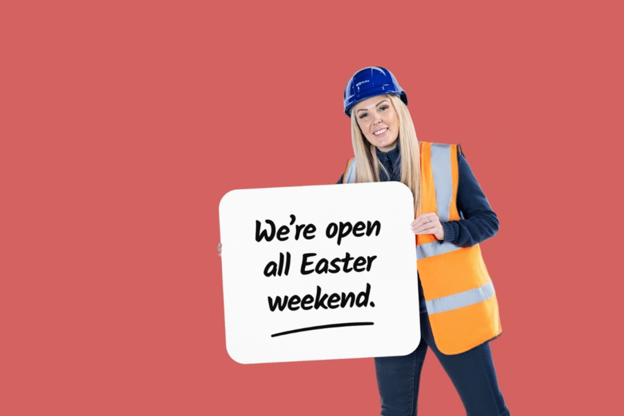 We're open all Easter weekend.