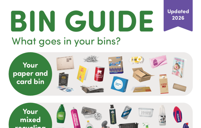 Bin guide cover